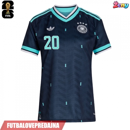 Lacne Ženy Futbalové dres Nemecko Jamal Musiala #10 MS 2026 Krátky Rukáv - Preč